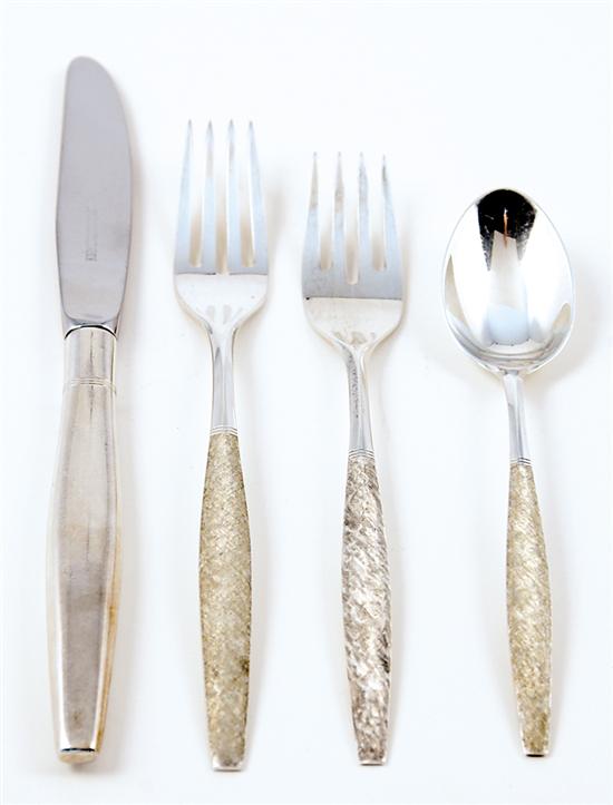 Appraisal: American sterling flatware by Kirk circa Florentine pattern consisting of