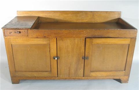 Appraisal: AMERICAN PINE DRY SINK The large rectangular work surface with