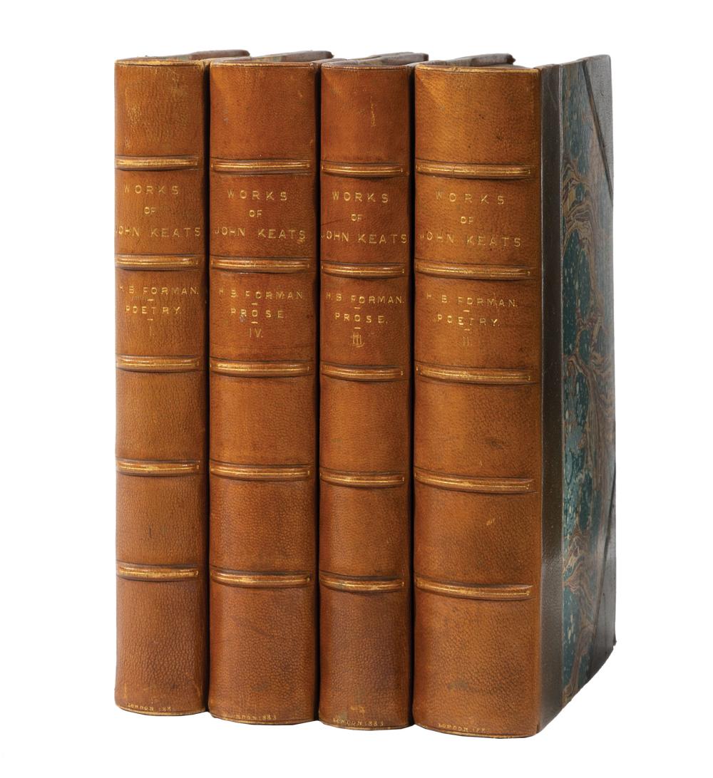 Appraisal: Leather Bindings The Poetical Works and other Writings of John