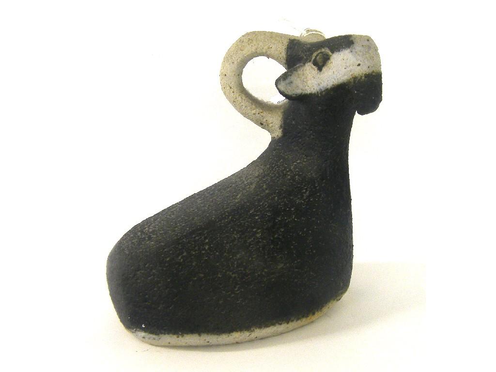 Appraisal: Rosemary Wren Oxshott Pottery model of a goat impressed seal