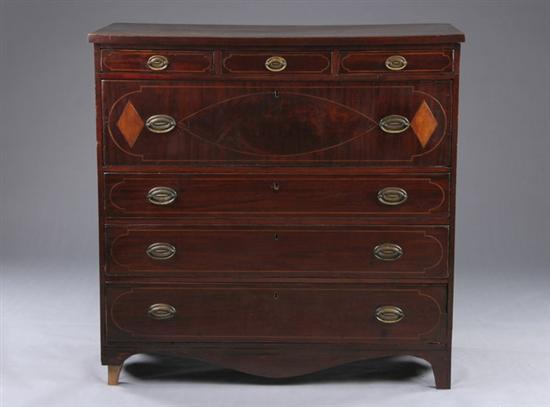 Appraisal: NEW YORK FEDERAL CHEST OF DRAWERS Attributed to Michael Allison