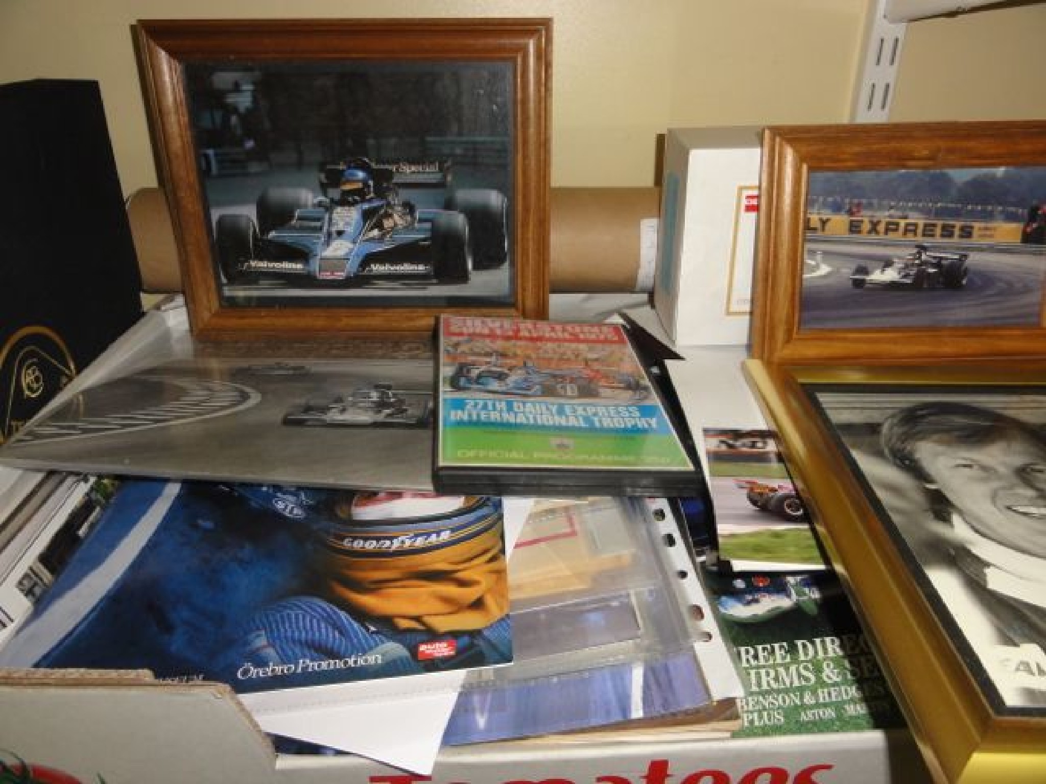 Appraisal: A collection of motor racing ephemera particularly to Ronnie Petersen