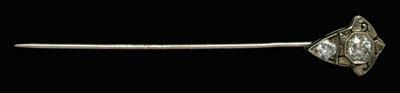 Appraisal: Vintage diamond stick pin one Old European-cut diamond estimated weight