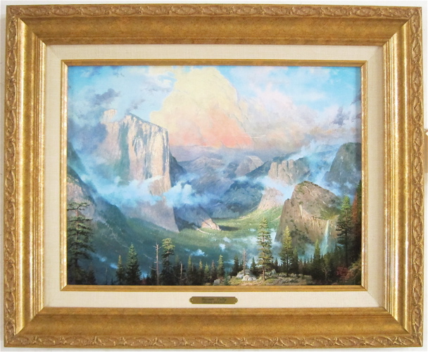 Appraisal: THOMAS KINKADE COLOR PRINT ON BOARD American th century titled