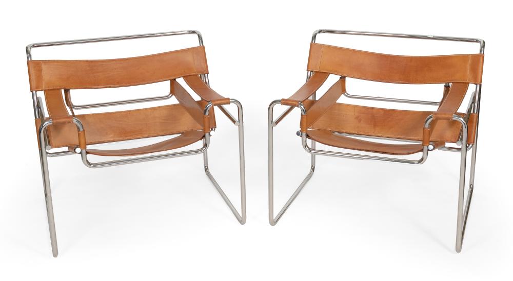 Appraisal: PAIR OF MARCEL BREUER FOR KNOLL WASSILY LOUNGE CHAIRS TH