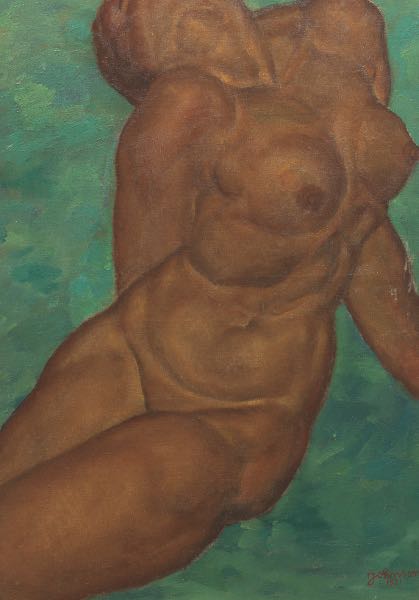 Appraisal: ROBERT-WARD JOHNSON AMERICAN C - x Nu Nude Oil on