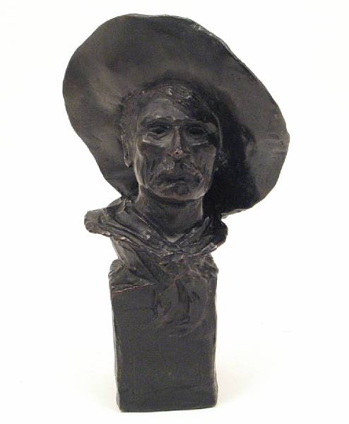 Appraisal: After Frederic Remington American The Sergeant inscribed and with foundry