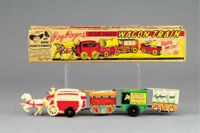 Appraisal: ROY ROGERS WAGON TRAIN IN ORIGINAL BOX Louis Marx key