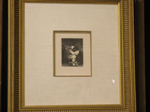 Appraisal: AFTER FRANCISCO DE GOYA SPANISH - THE PRISONER Etching and