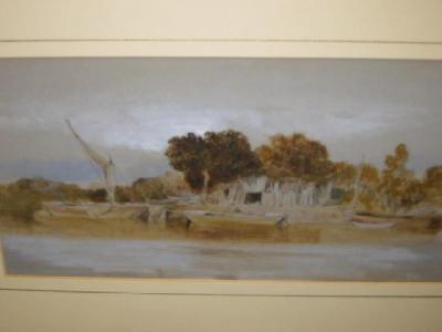 Appraisal: ATTRIBUTED TO JAMES STARK - River Scene Norfolk unsigned pencil