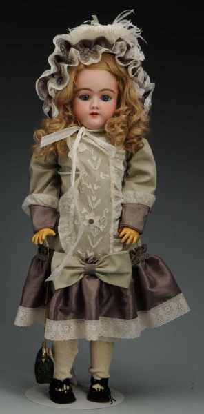 Appraisal: H Handwerck Child Doll Description Incised DEP Sleeping blue eyes