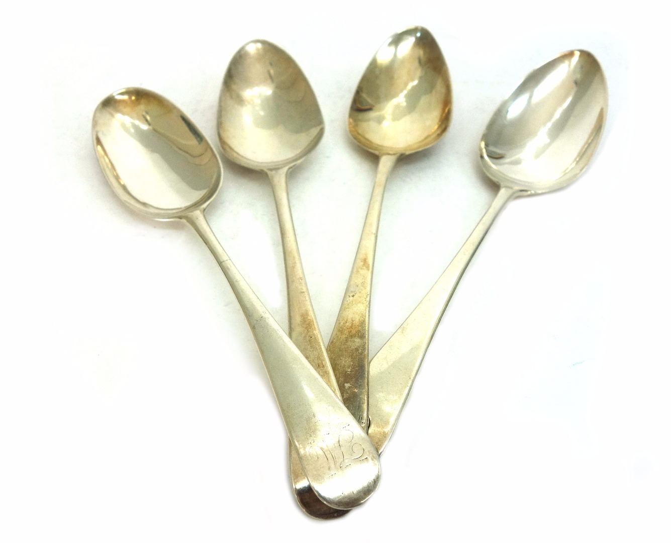 Appraisal: A pair of George III silver Old English pattern tablespoons