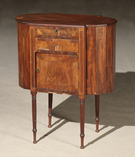 Appraisal: Federal Crossbanded Mahogany 'Martha Washington' Sewing Stand New York Circa