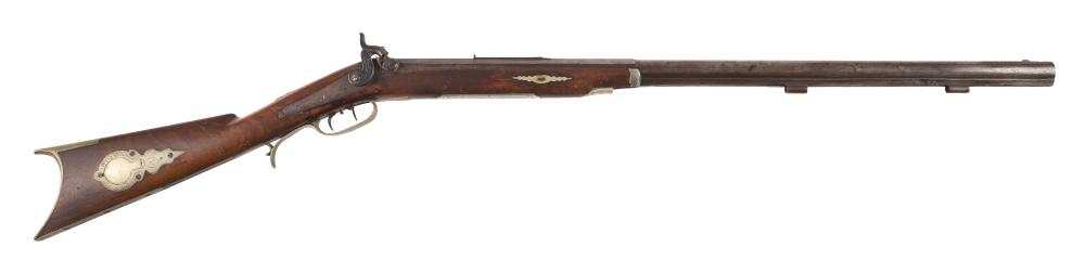 Appraisal: PERCUSSION SPORTING RIFLE th Century cal Part octagonal part round