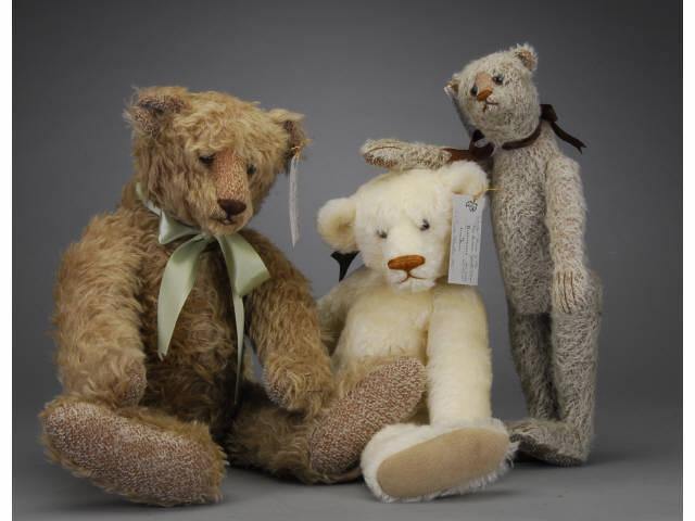 Appraisal: Lot Three Cindy Martin Contemporary Artist Bears Buckler Yesterbears by