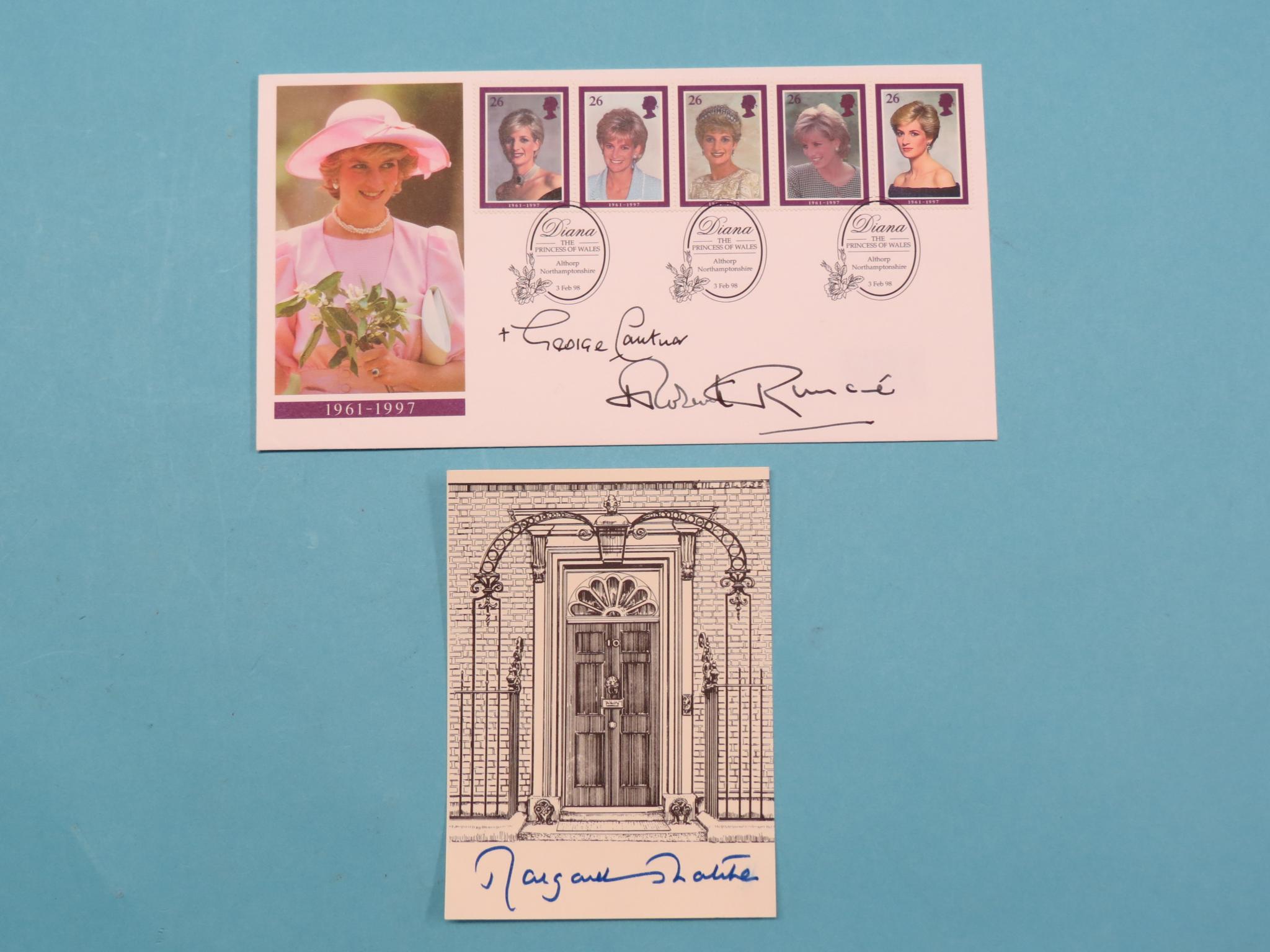 Appraisal: Robert Runcie - - signed First Day Cover commemorative of