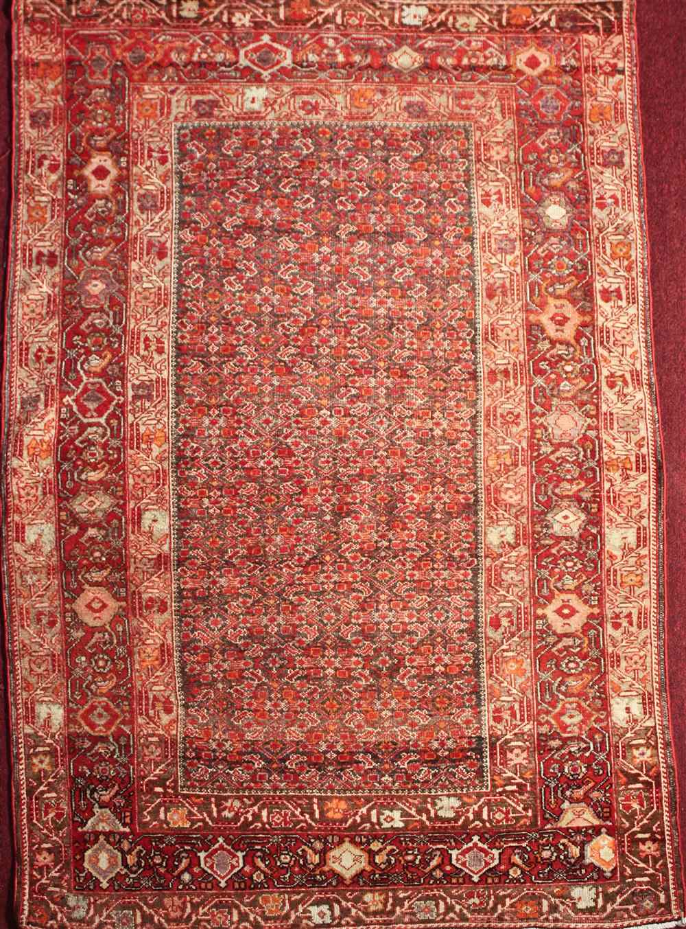 Appraisal: MALAYER RUG approx ' '' x ' '' retail tag