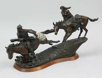 Appraisal: J Shirly Bothum American - High Planes Avenger Bronze inscribed