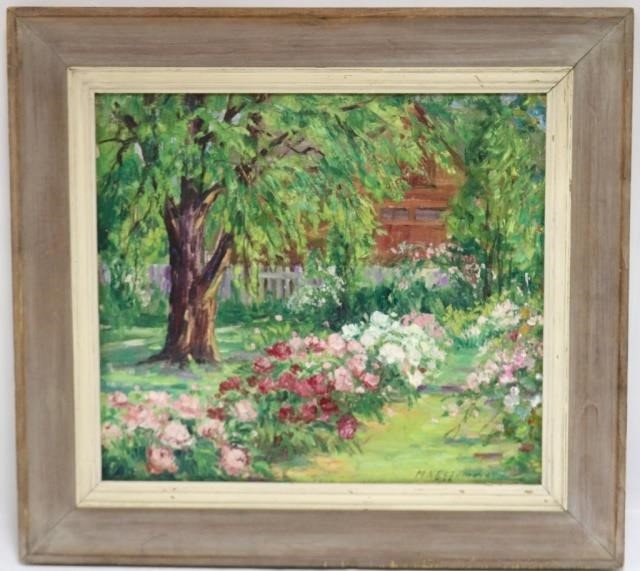 Appraisal: MAUDE KAUFMAN EGGEMEYER - INDIANA NY NC TITLED GRANDMOTHER'S GARDEN