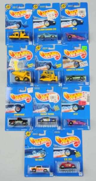 Appraisal: Lot of Mattel Hot Wheels Blue Card Vehicles Description Includes