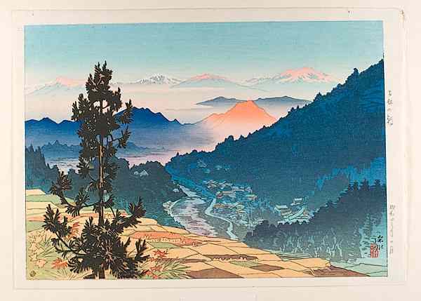 Appraisal: Morning at Kambayashi Spa by Shinsui Ito Woodblock Shinsui Ito