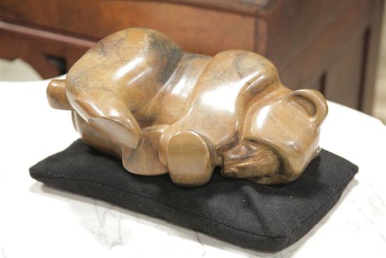 Appraisal: BRONZE BEAR SCULPTURE BY MARK YALE HARRIS NEW MEXICO TH