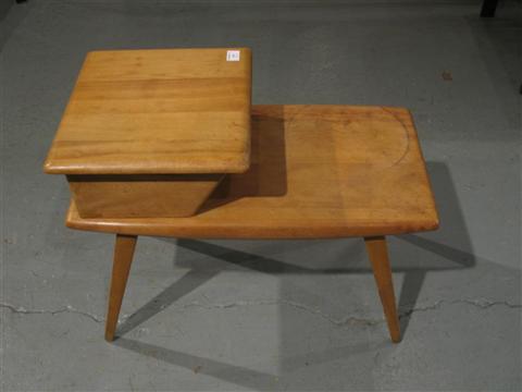 Appraisal: HEYWOOD WAKEFIELD END TABLE In a blonde finish- h w