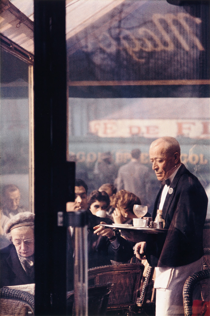 Appraisal: SAUL LEITER - Waiter Paris Chromogenic print the image measuring