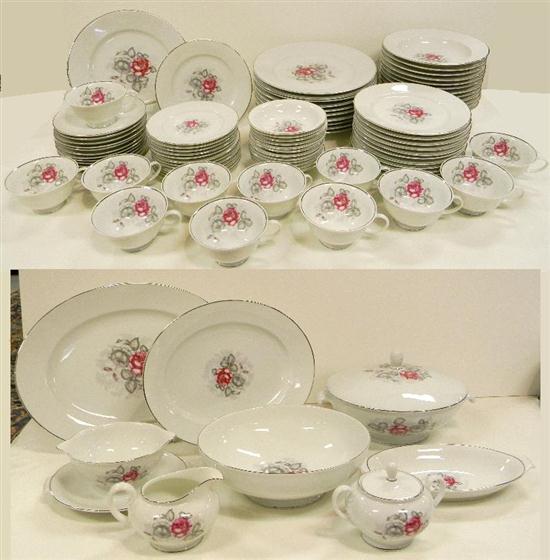 Appraisal: Rosenthal service for twelve ''Gray Dawn'' pattern including '' dinner