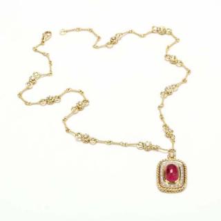 Appraisal: KT Tourmaline and Diamond Pendant by Cassis with KT Diamond