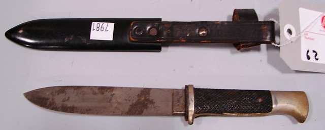 Appraisal: Lot consists of a German WWII period Hitler Youth knife