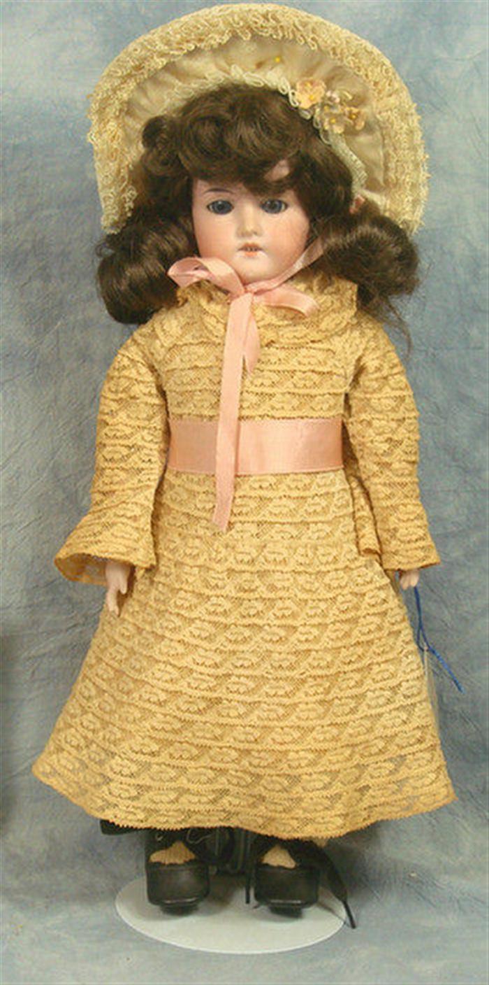 Appraisal: Armand Marseille Bisque Head doll inches tall bisque head has