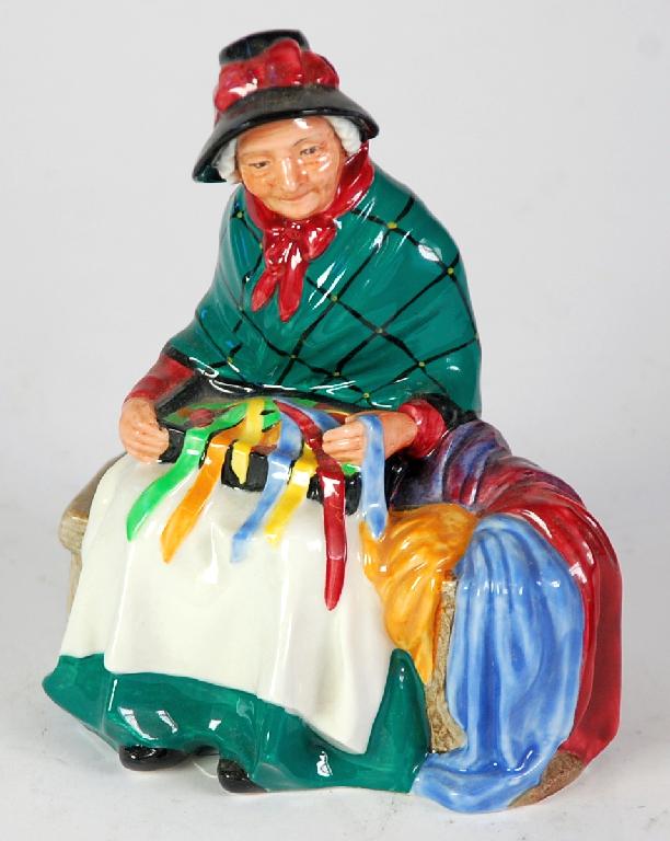 Appraisal: ROYAL DOULTON CHINA FIGURE Silks and Ribbons HN in high