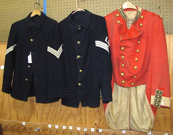 Appraisal: A lot of three th century American military coats Comprising