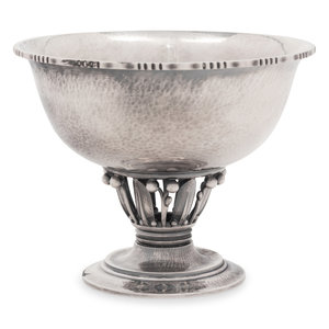 Appraisal: A Georg Jensen Silver Bowl Mid- th Century model B