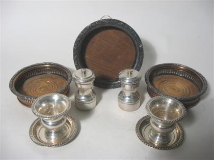 Appraisal: Group of Sheffield plate and sterling silver various makers early