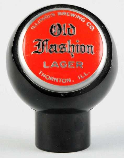 Appraisal: Old Fashion Lager Beer Tap Knob Illinois Brewing Company Clean