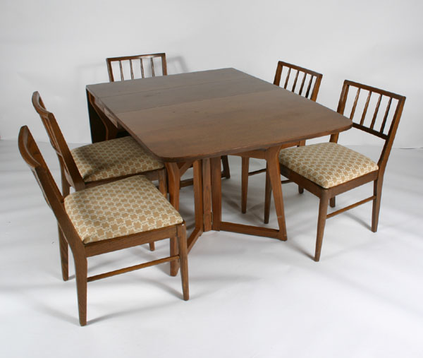 Appraisal: Russell Wright for Conant Ball drop leaf table with five