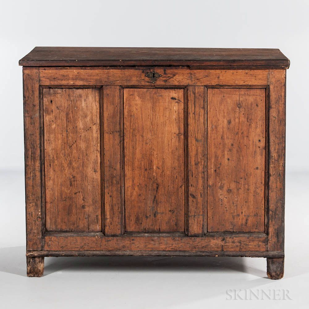 Appraisal: Pine Joint Chest Pine Joint Chest possibly th century mortise-and-tenon