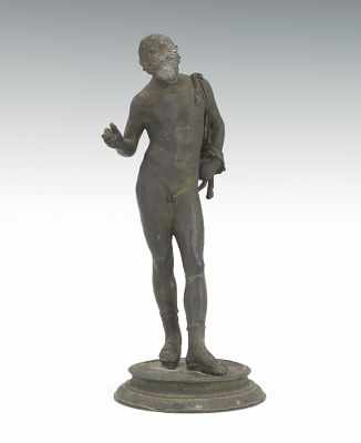 Appraisal: A Grand Tour Style Male Nude Sculpture Cast in brass