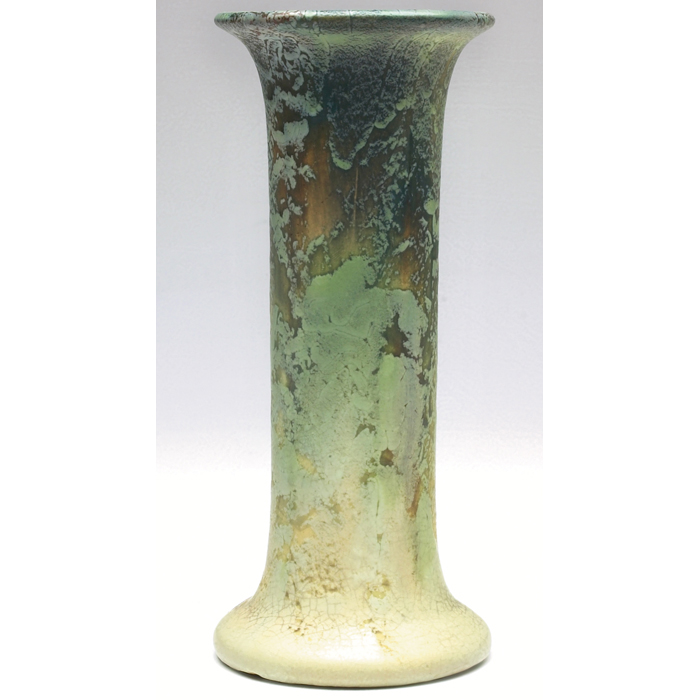 Appraisal: Weller Frosted Mat vase cylindrical shape with a flaring rim