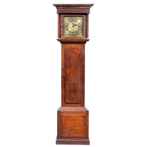 Appraisal: A North Wales oak thirty hour longcase clock Bridge Wrexham