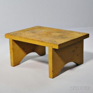 Appraisal: Shaker Yellow-stained Pine Bench Canterbury New Hampshire th century original