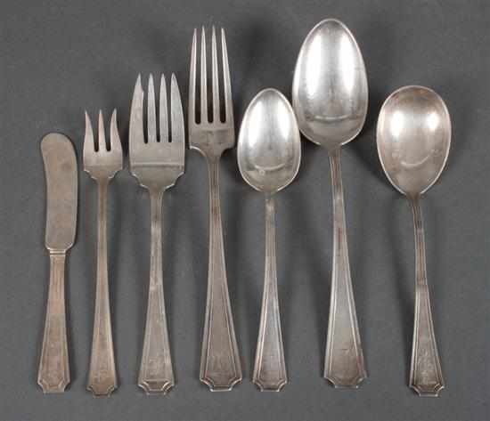 Appraisal: Assortment of American sterling silver flatware in the ''Fairfax'' pattern