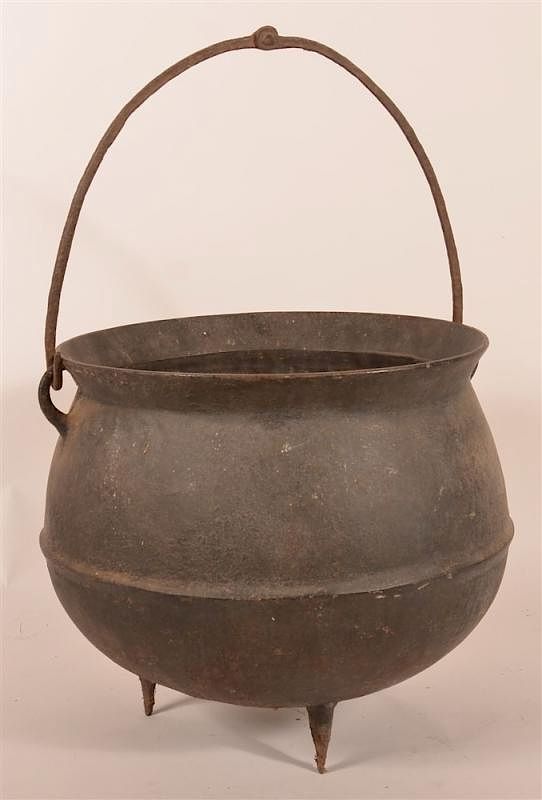 Appraisal: Large th C Cast Iron Gypsy Pot Large th C