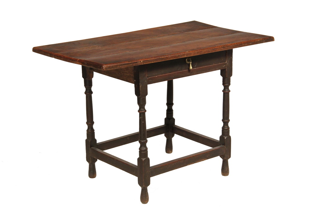 Appraisal: TAVERN TABLE - th c Oak Tavern Table with three