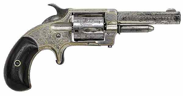 Appraisal: Whitney Spur Trigger Revolver cal rimfire octagonal barrel S N