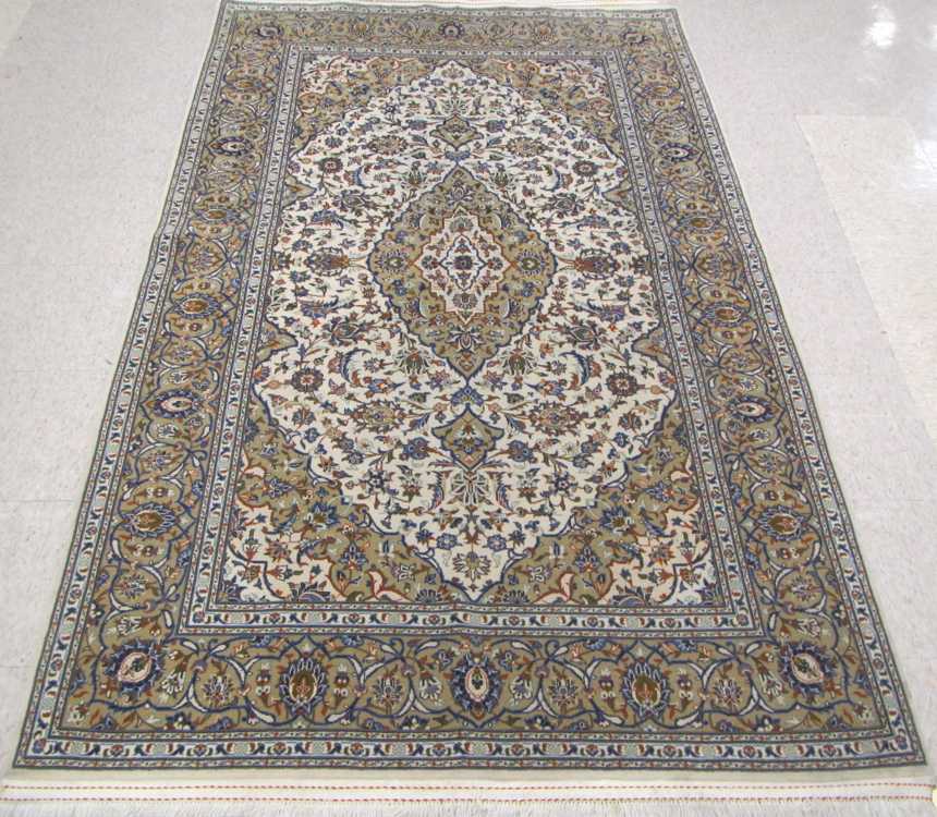 Appraisal: FINE PERSIAN NAIN AREA RUG Isfahan Province floral and central