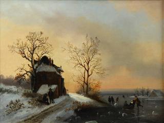 Appraisal: Painting Dutch School th century Dutch School th century Winter