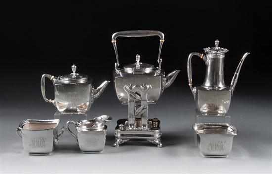 Appraisal: American Aesthetic Movement sterling silver six-piece tea and coffee service